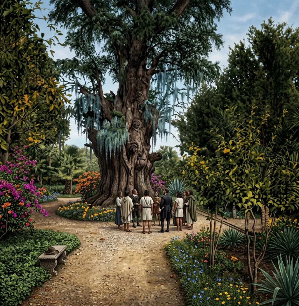 Tree of the Sad Night Where Cortez and Party Were Captured.