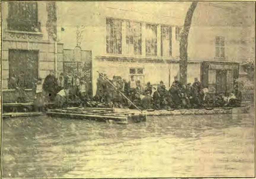 At Alfortville, near Paris — Persons rescued by the soldiers