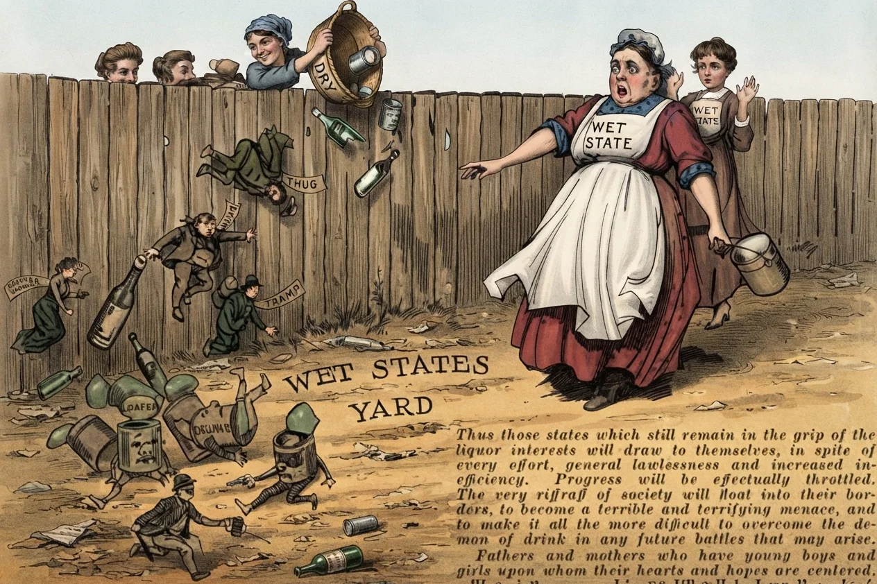 Thus those states which still remain in the grip of the liquor interests will draw to themselves, in spite of every effort, general lawlessness and increased inefficiency. Progress will be effectually throttled. The very riffraff of society will float into their borders, to become a terrible and terrifying menace, and to make it all the more difficult to overcome the demon of drink in any future battles that may arise.