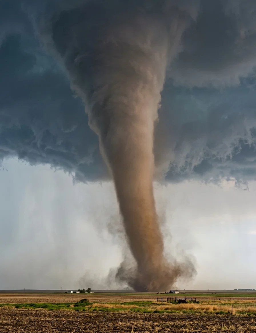 A tornado that touched the earth in a huge funnel-shaped cloud passing over the flat country near Hardtner, Kansas. Insurance may cover a financial loss but cannot restore a clean conscience or a good character and reputation once they are lost.