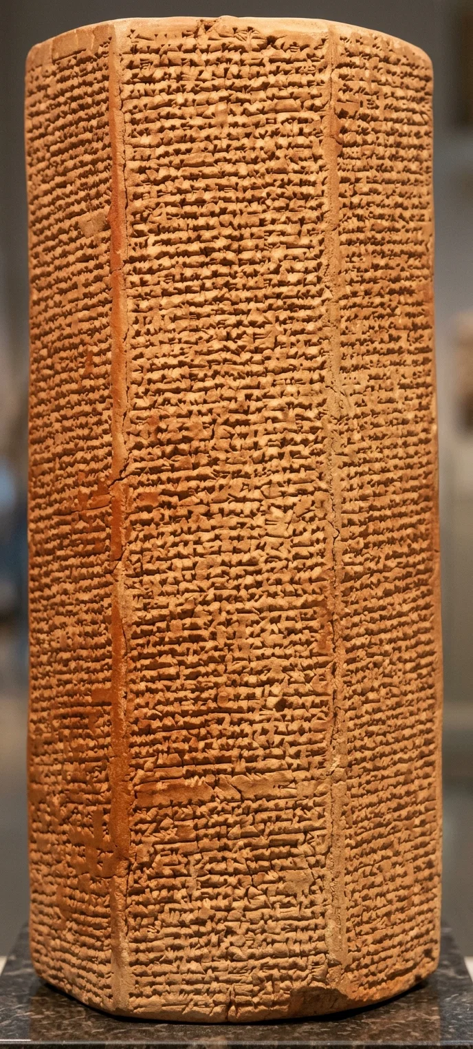 INSCRIPTION OF SENNACHERIB, KING OF ASSYRIA, RECORDING HIS EXPEDITION INTO PALESTINE
