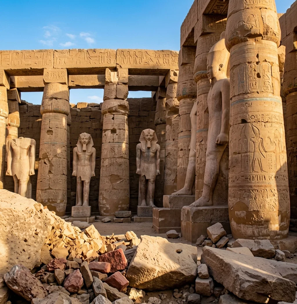 RUINS AT THEBES. THE NO-AMON OF NAH. 3:8