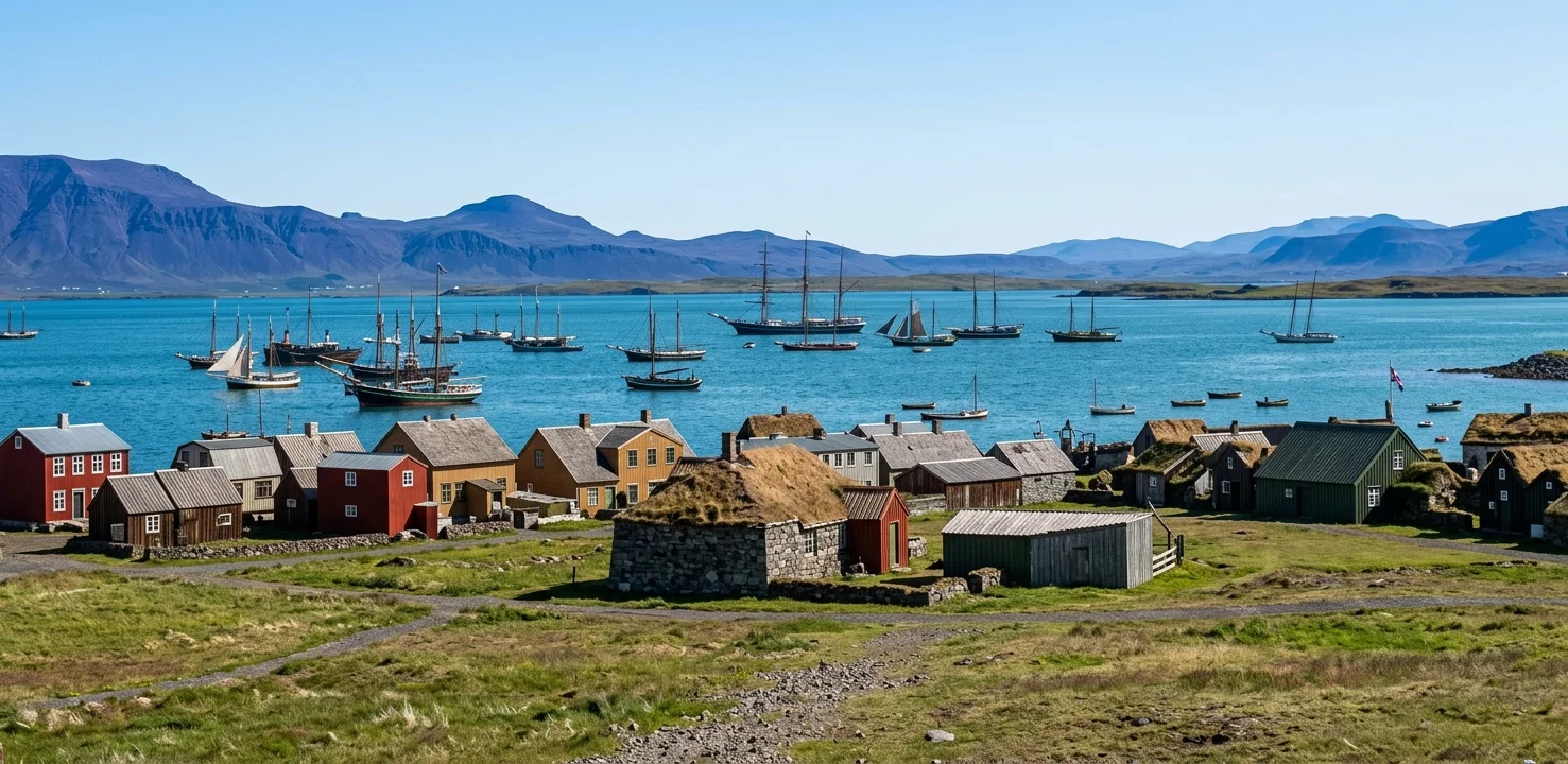 Harbor of Reykjavik, Iceland