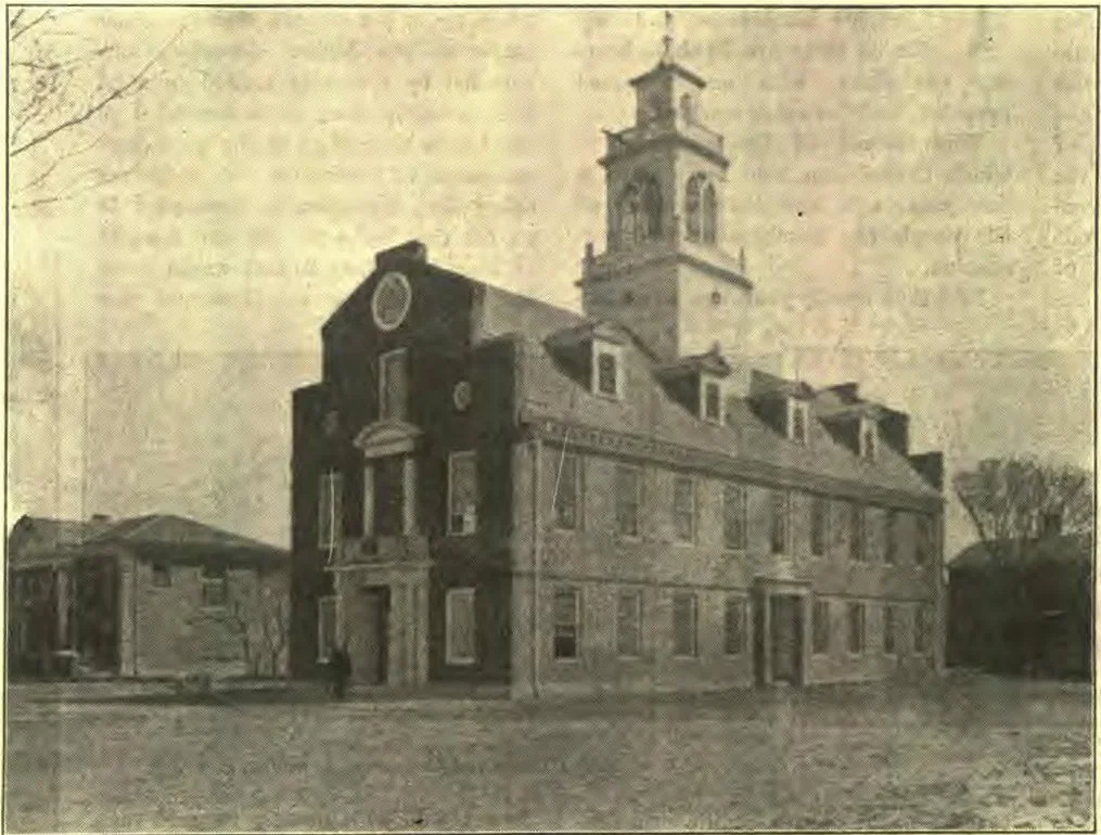 Copyright, Jamestown Photographic Corporation. "Old State House," Massachusetts Building, Jamestown Exposition.