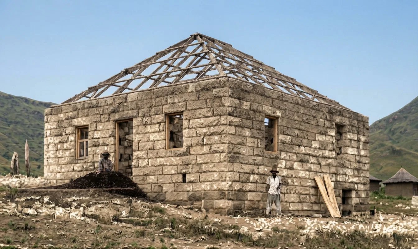 NEW MISSION HOUSE, EMMANUEL MISSION, NEARLY COMPLETED