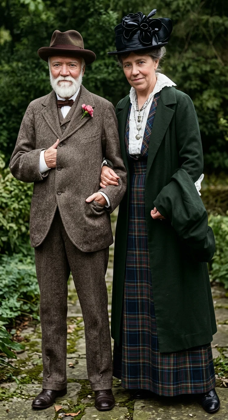 ANDREW CARNEGIE AND WIFE
