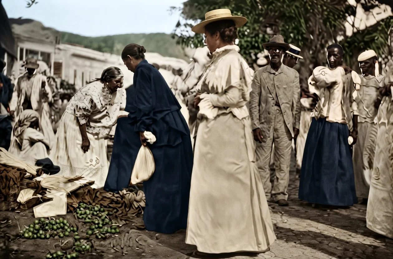 A MARKET SCENE IN PORTO RICO.