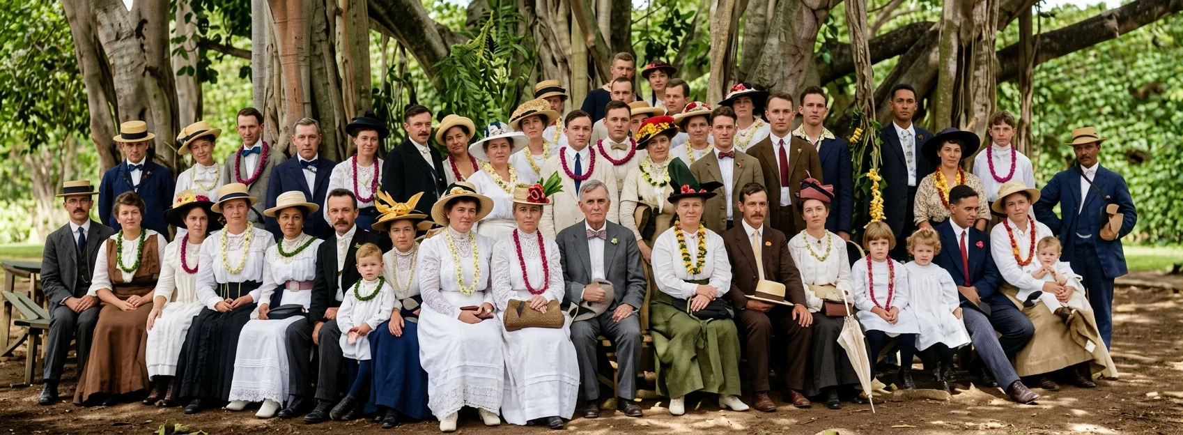 RECEPTION AT HONOLULU, GIVEN TO THE MISSIONARIES EN ROUTE FOR THE ORIENT