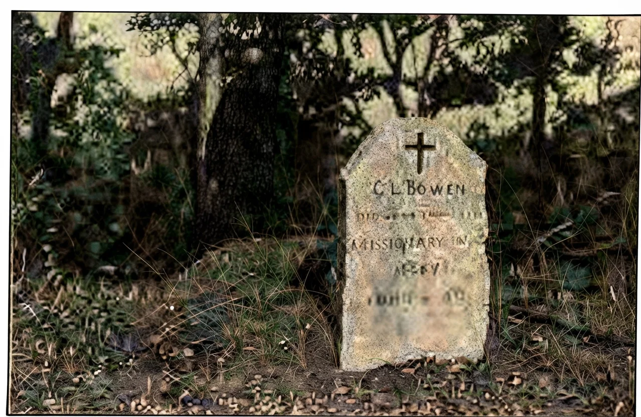 Grave of C. L. Bowen, Rhodesia, Africa, he having gone to that country as a missionary in 1912