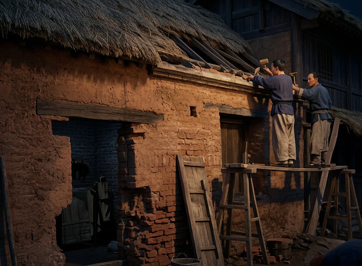 REPAIRING A CHINESE HOUSE