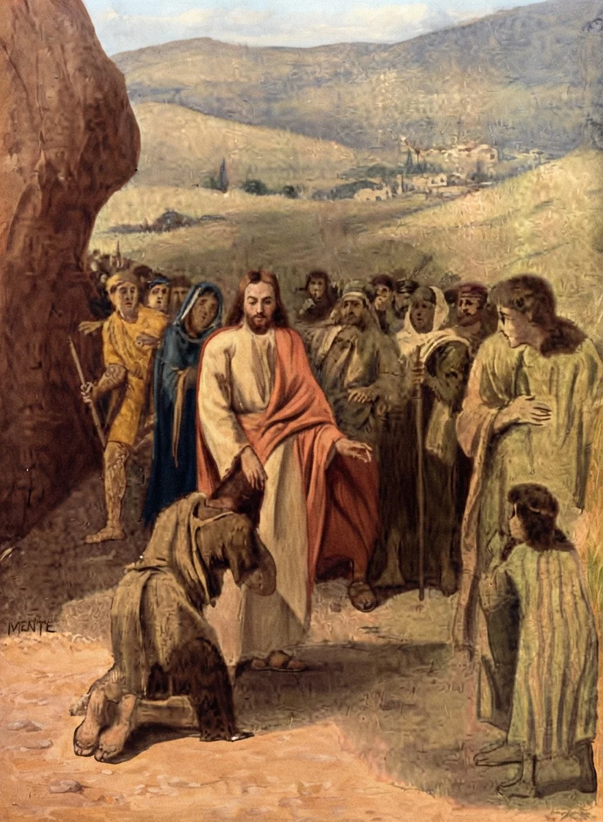 Jesus put forth His hand, and touched him, saying, I will; be thou clean. And immediately his leprosy was cleansed.