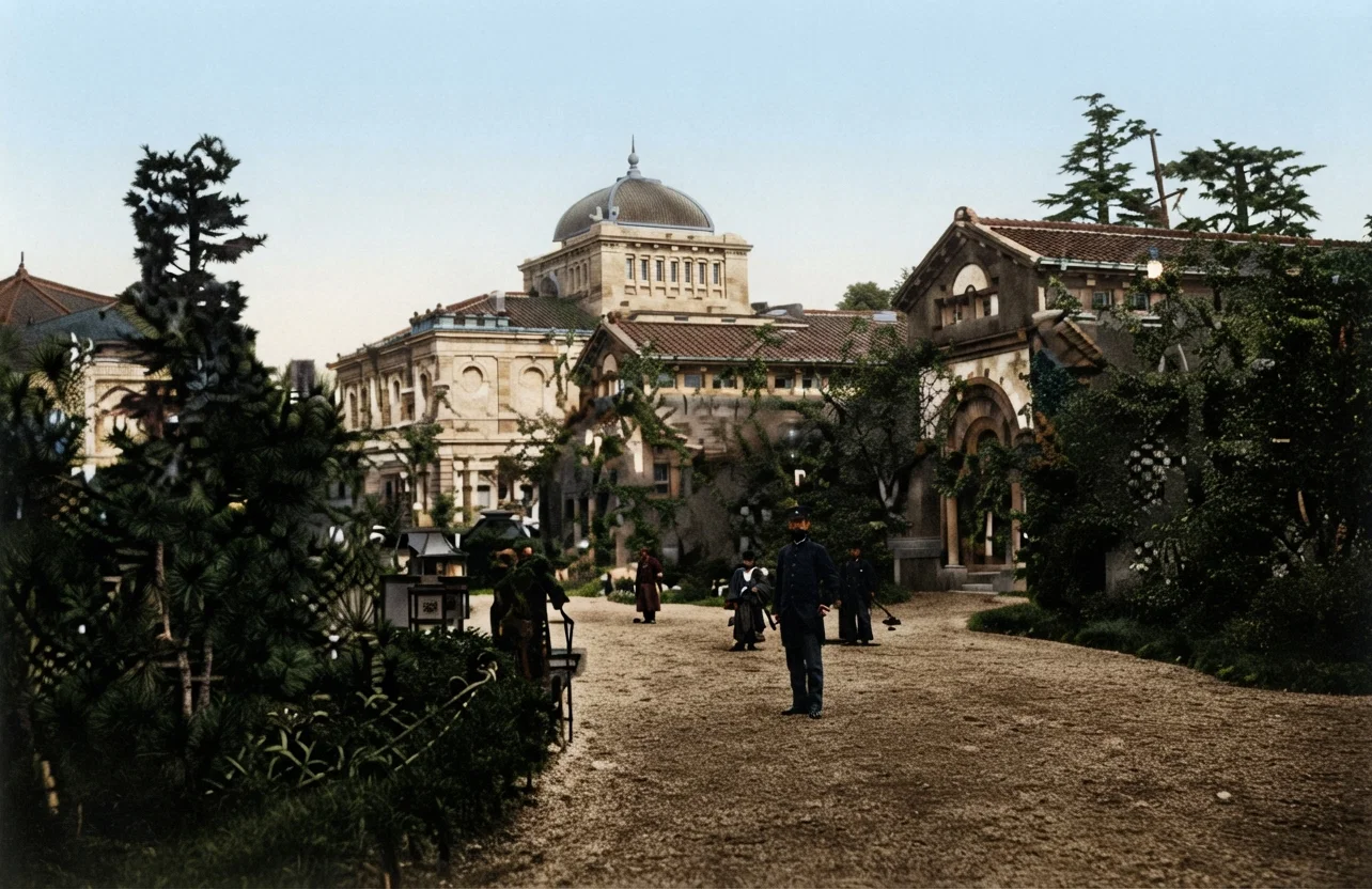 Museum in Uyeno Park, Tokio, Japan.