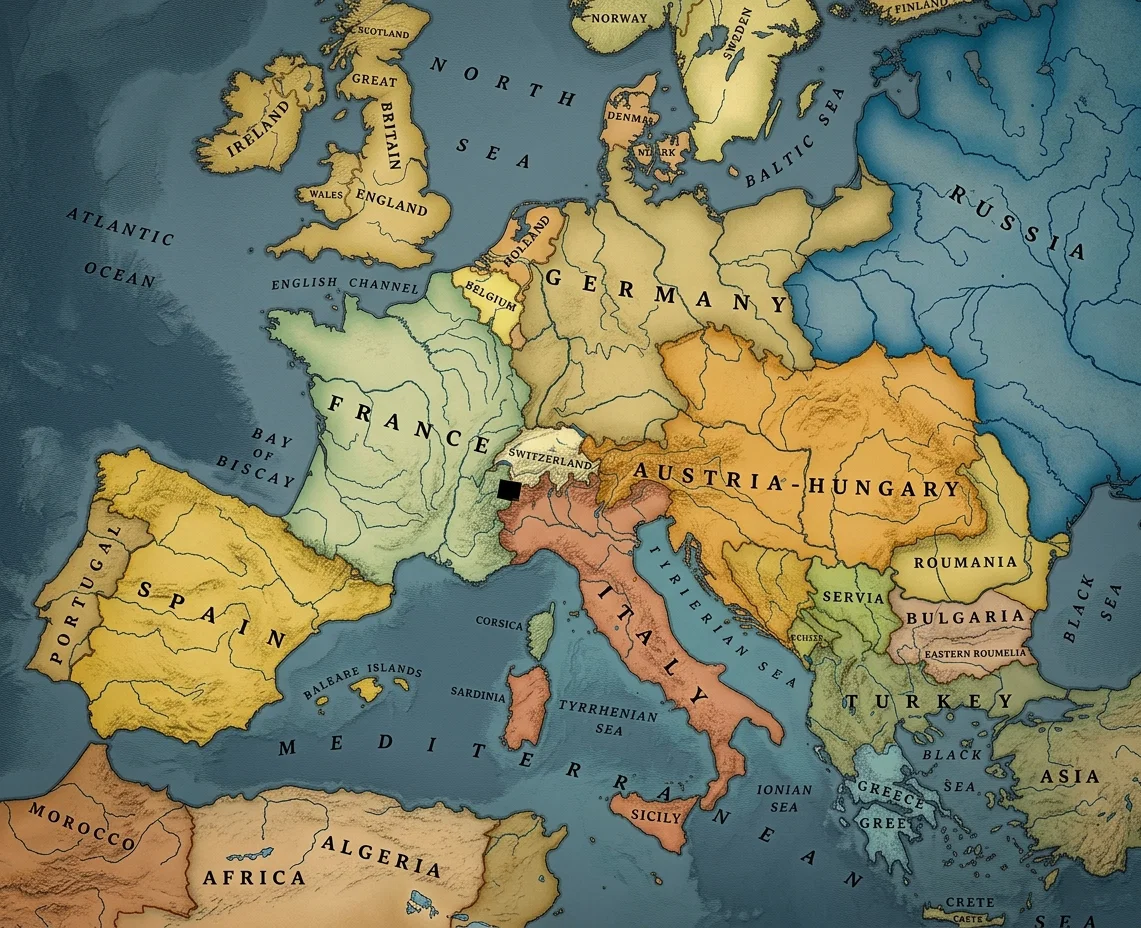 MAP SHOWING LOCATION OF THE WALDENSIAN VALLEYS