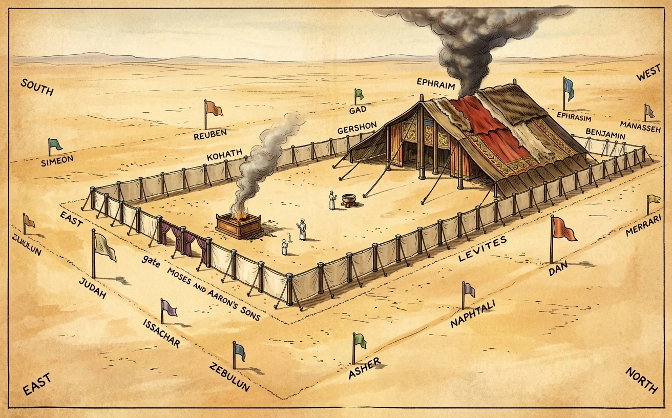 THE TABERNACLE AND THE COURT