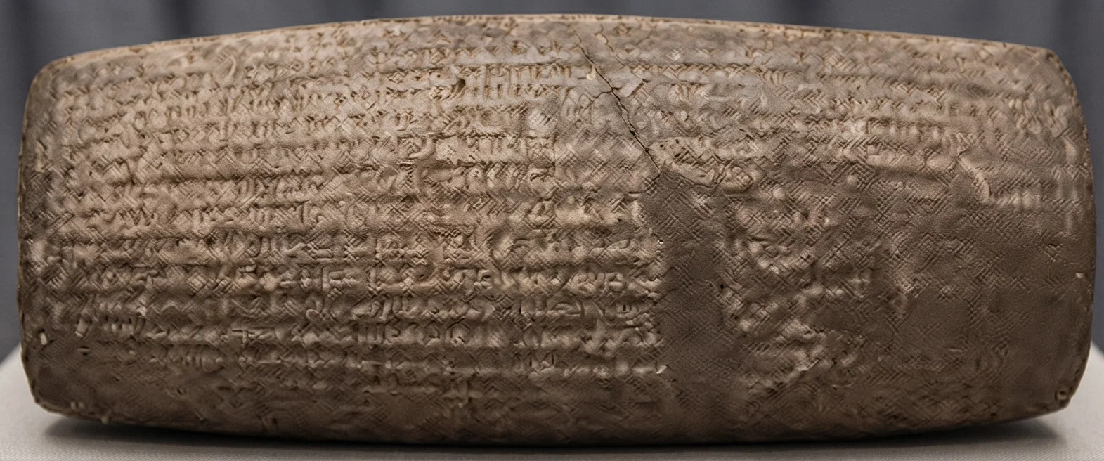 The cylinder of Cyrus, inscribed with an account of the capture of Babylon (British Museum).