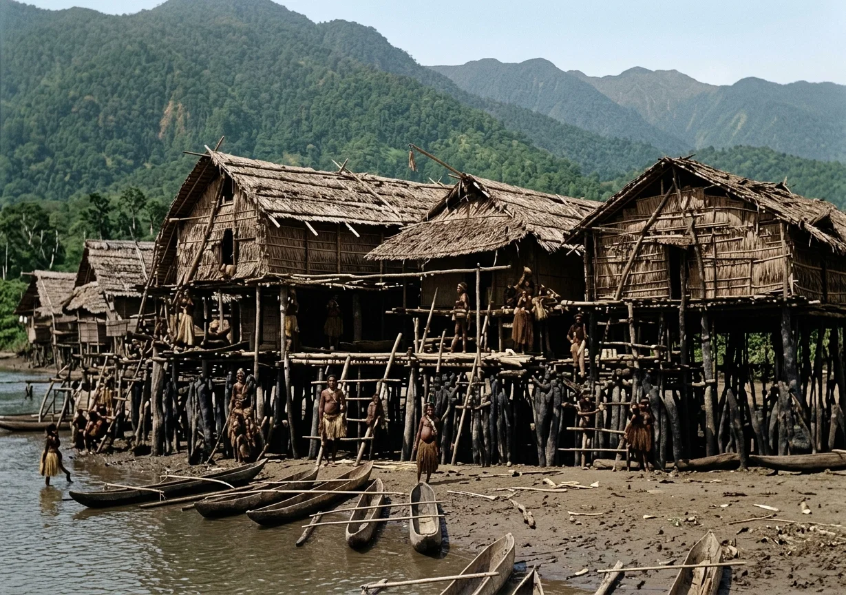 A NEW GUINEA VILLAGE