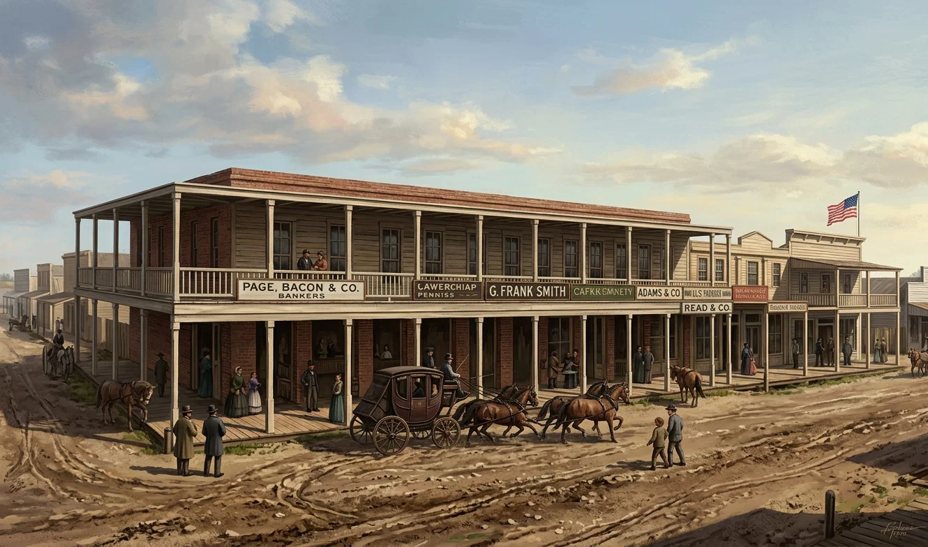CALIFORNIA SCENERY, No. 21.—John A. Sutter, a Swiss, entered California in 1839. He built a fort, known as Sutter's Fort, on the present site of Sacramento, and formed a settlement, named by him New Helvetia. Sutter and Marshall built their sawmill in the foot-hills of the Sierras, about fifty miles northeast of the fort, in the autumn of 1847. It was finished in January, 1848, and the 19th of that month gold was discovered, which set California and the whole country wild. In the autumn Fort Sutter and vicinity were laid out as the town of Sacramento. A view of the town in 1849 was given last week. The above illustration is from an old engraving of the principal part of the city in 1850. This was the year California became a State.