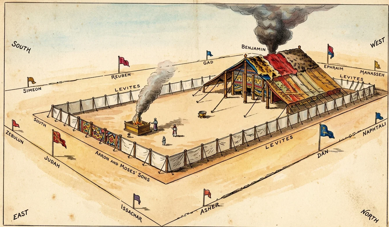 THE TABERNACLE AND THE COURT