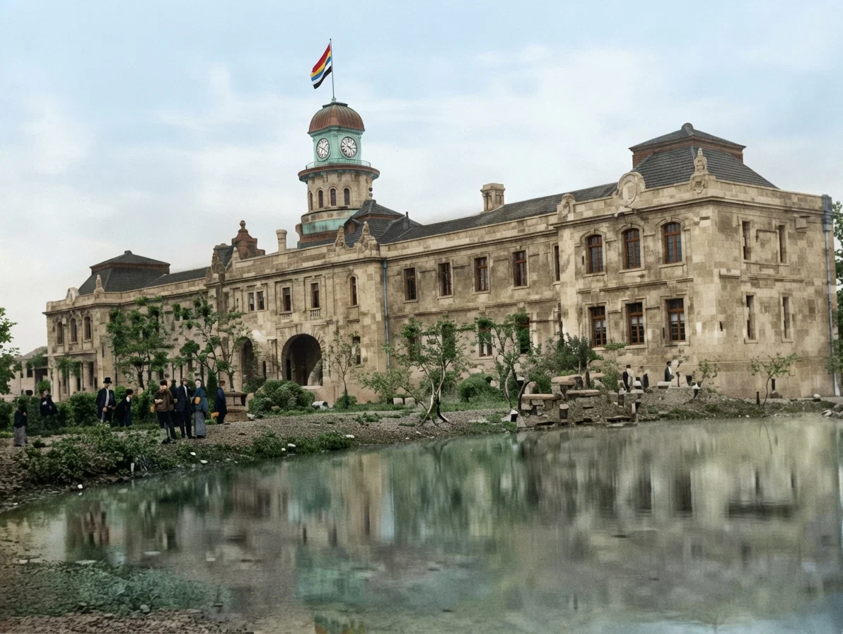 One of the exhibition buildings at Nanking, now used as the rebel headquarters