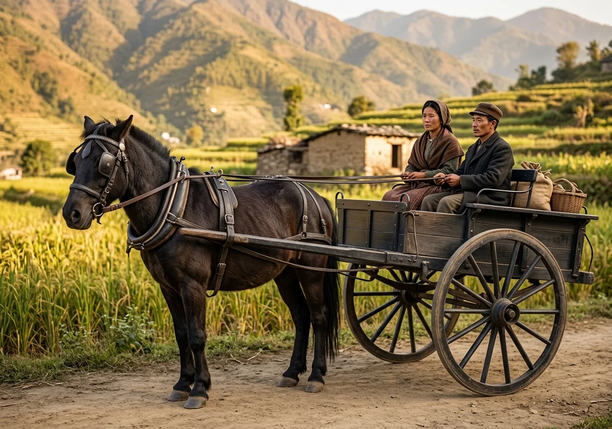 KOREAN PONY USED BY BROTHER AND SISTER SMITH IN THEIR MISSION WORK
