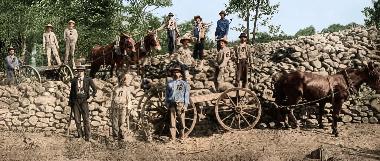 IN THE CHAIN-GANG IN DAYTON, TENNESSEE, 1895