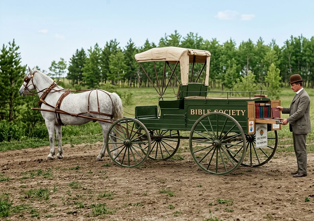 SOUTH DAKOTA COLPORTEUR WAGON.
