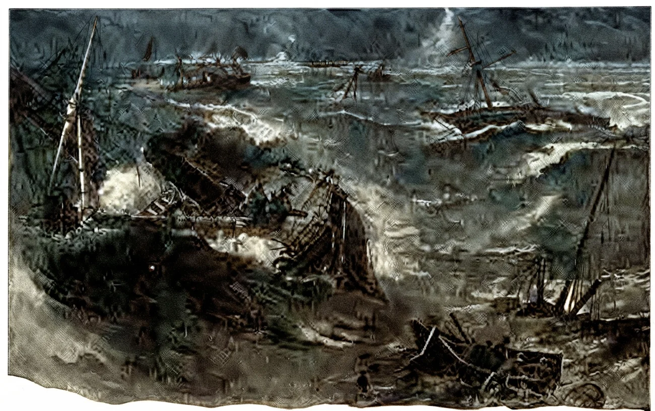 The swift recurring tidal waves, tornadoes, and other calamities announce it.
