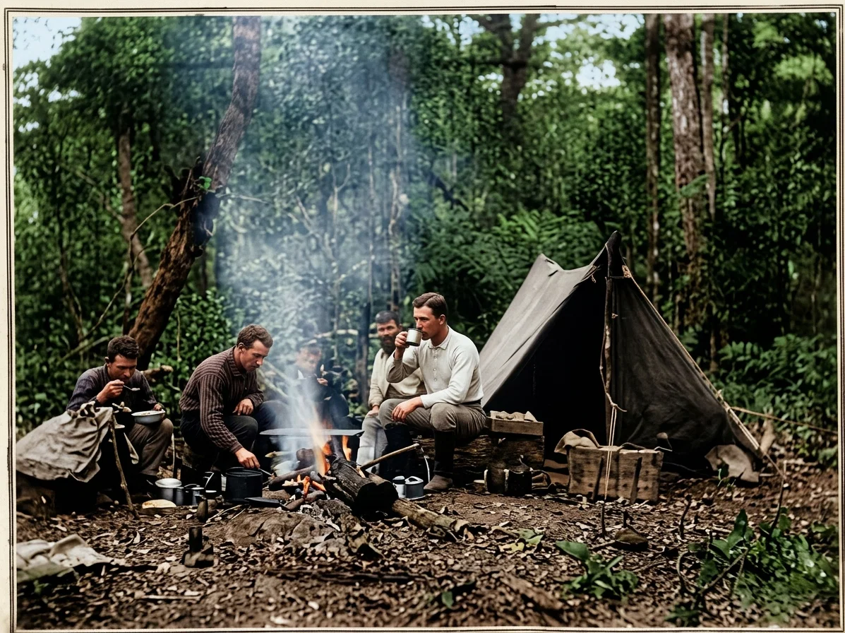 No. 6. Midday Meal in Brazilian Forest.