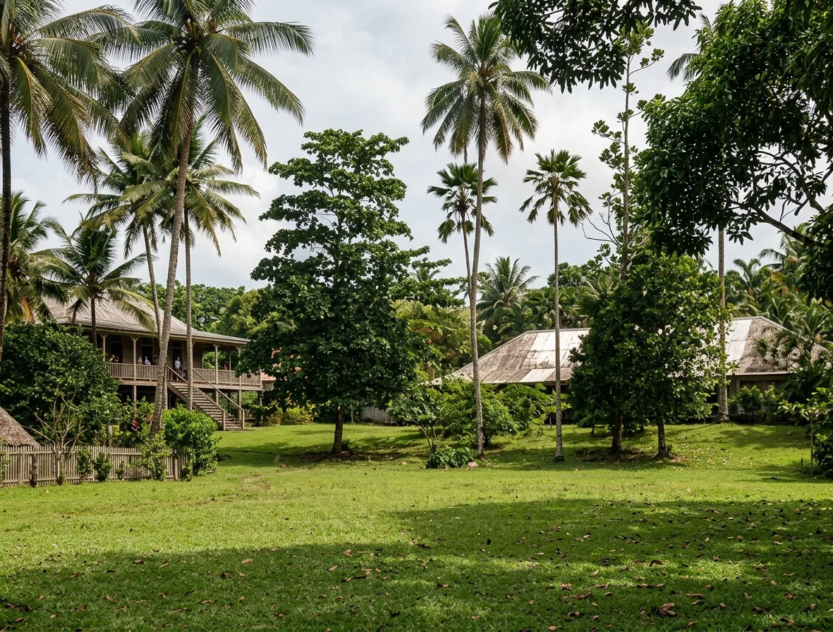 London Missionary Society's headquarters at Apia, Samoa, and home of the hospitable Pastor Goward. These illustrations are kindly loaned by E. C. Chapman.