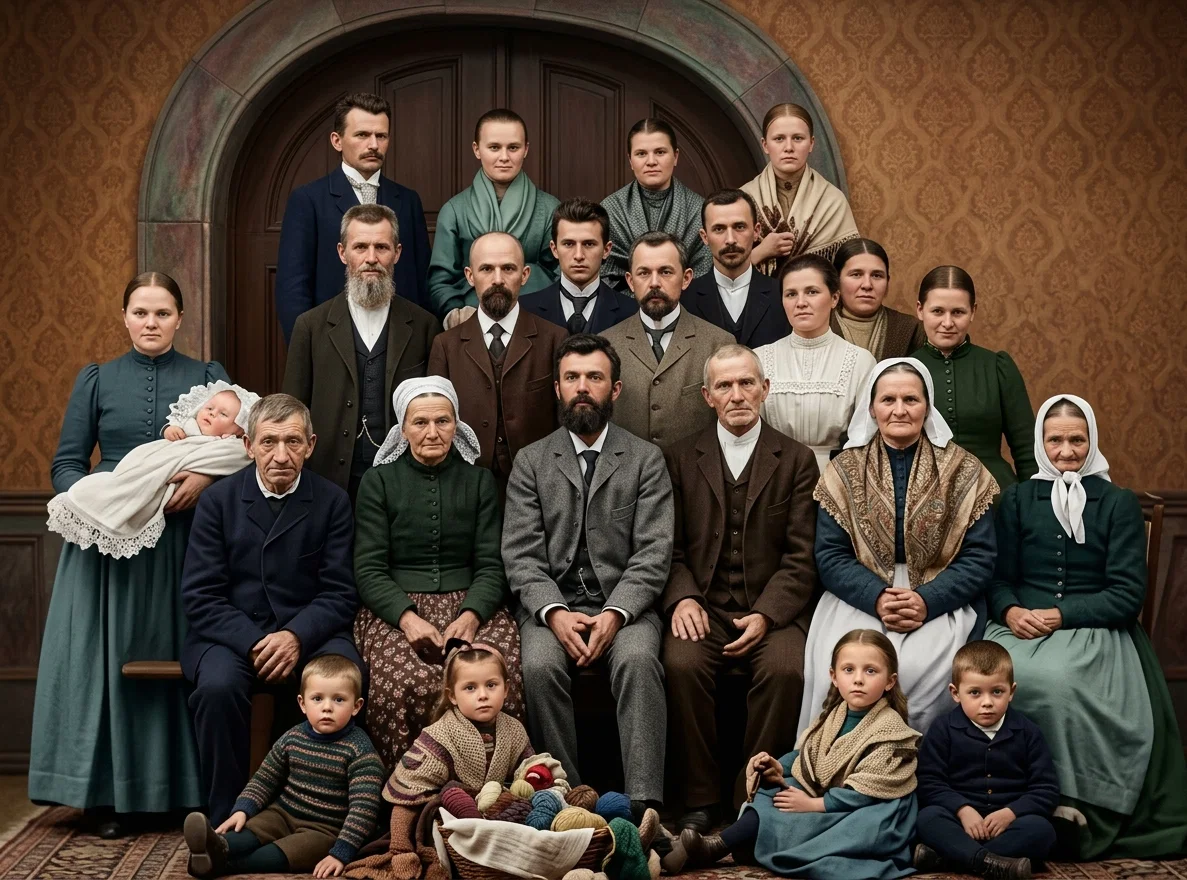 GROUP OF BELIEVERS IN BIELITZ