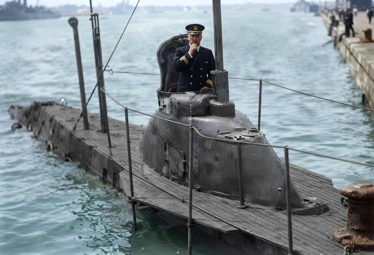 U. S. submarine torpedo-boat "Plunger." Whole number submarines, 8.