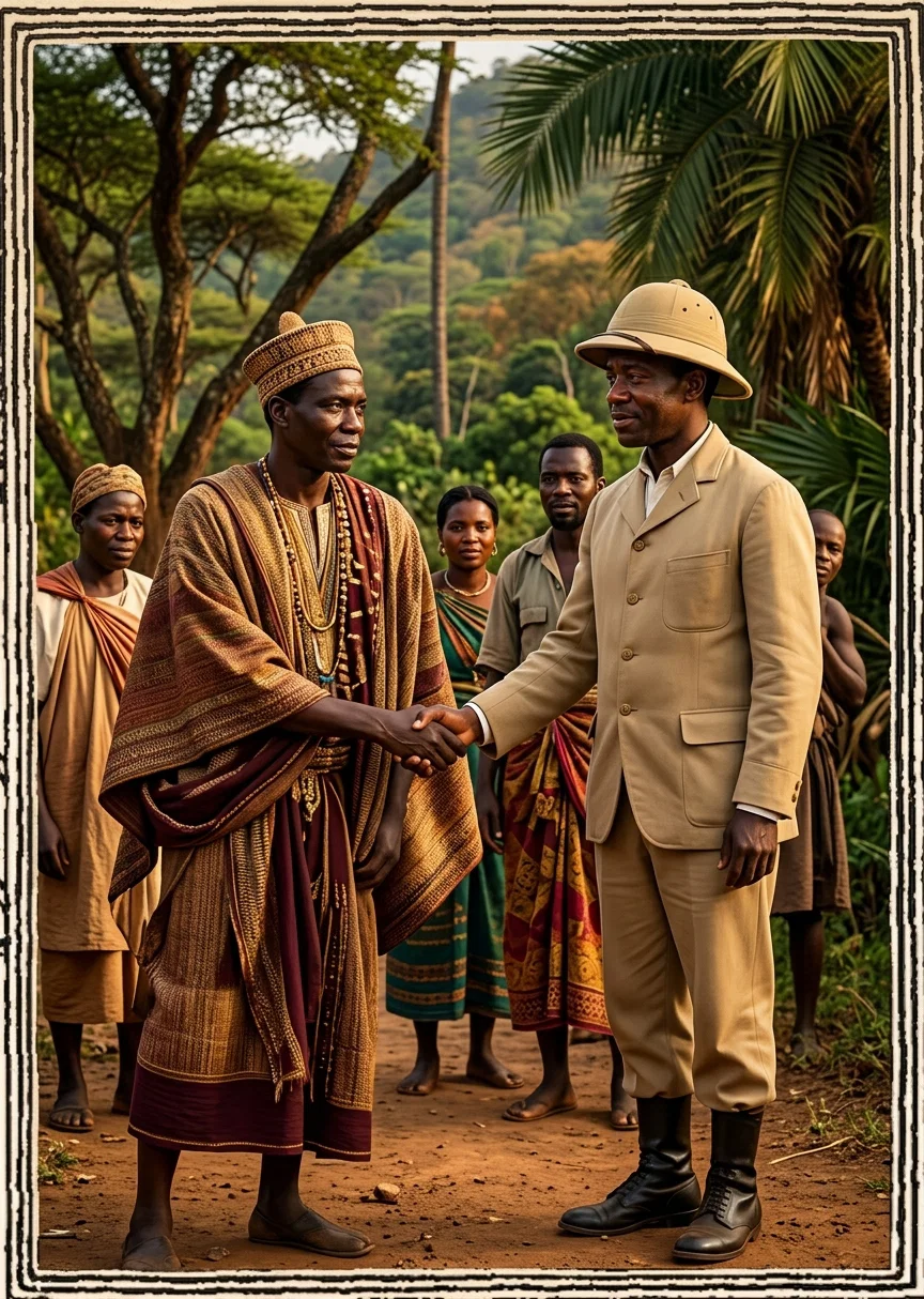 D. C. BABCOCK MEETING A PARAMOUNT CHIEF