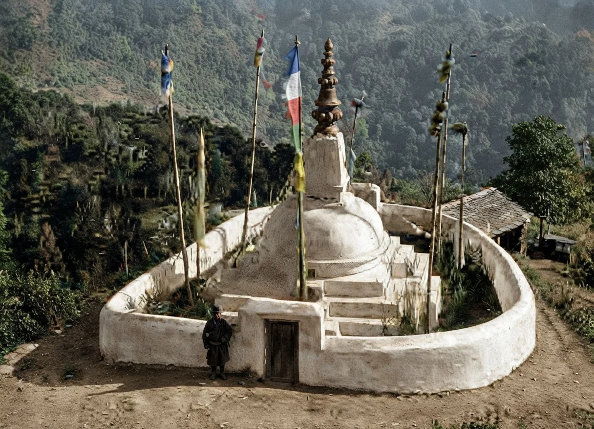 A Tibetan Tomb at Darjeeling.