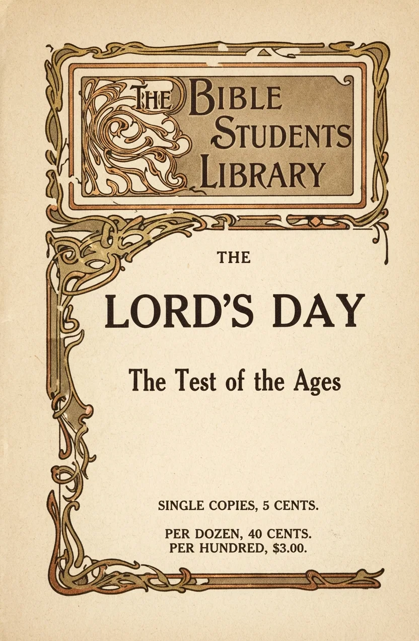 "The Lord's Day," 10c
