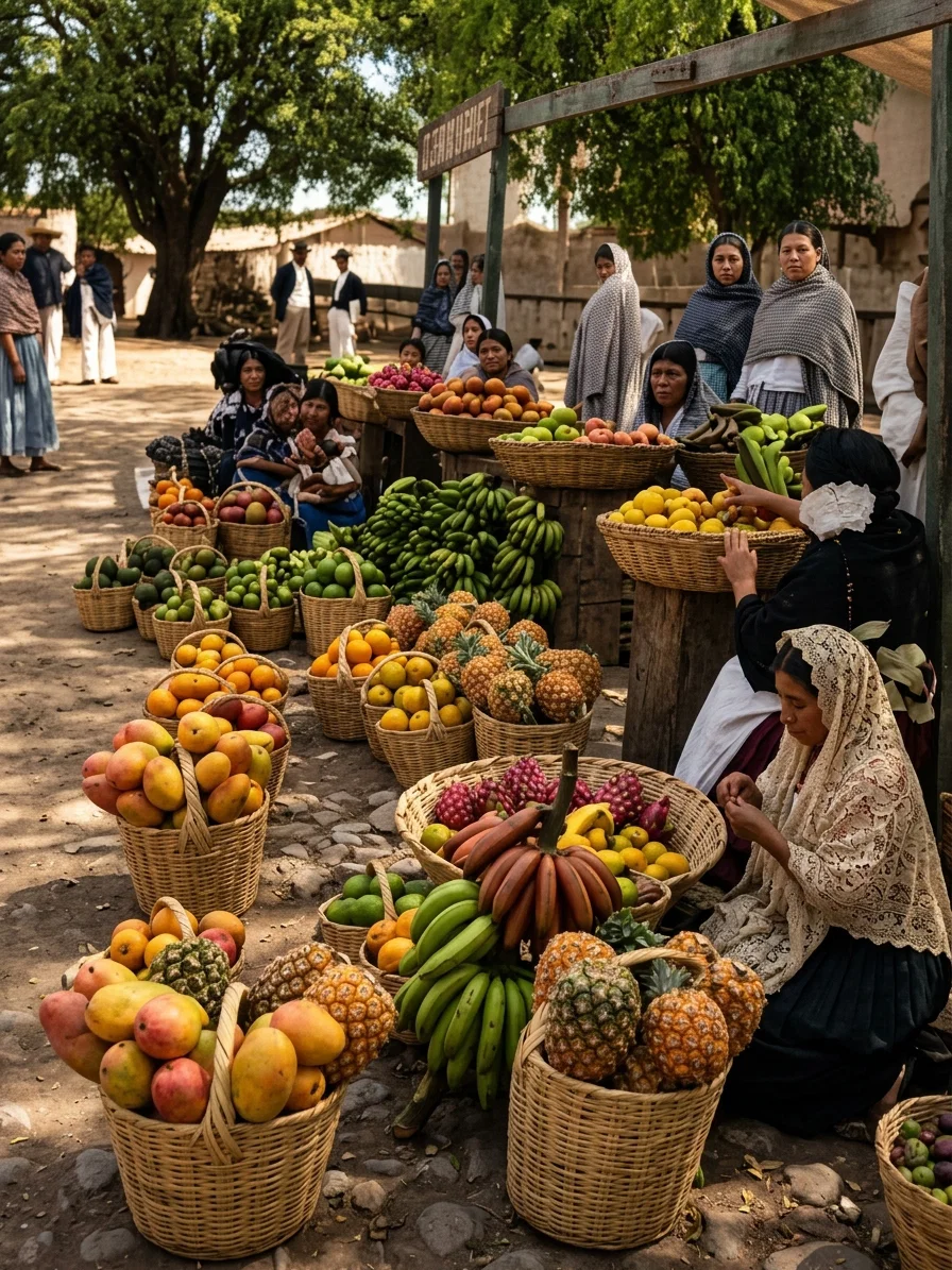 A Fruit-Market in Mexico