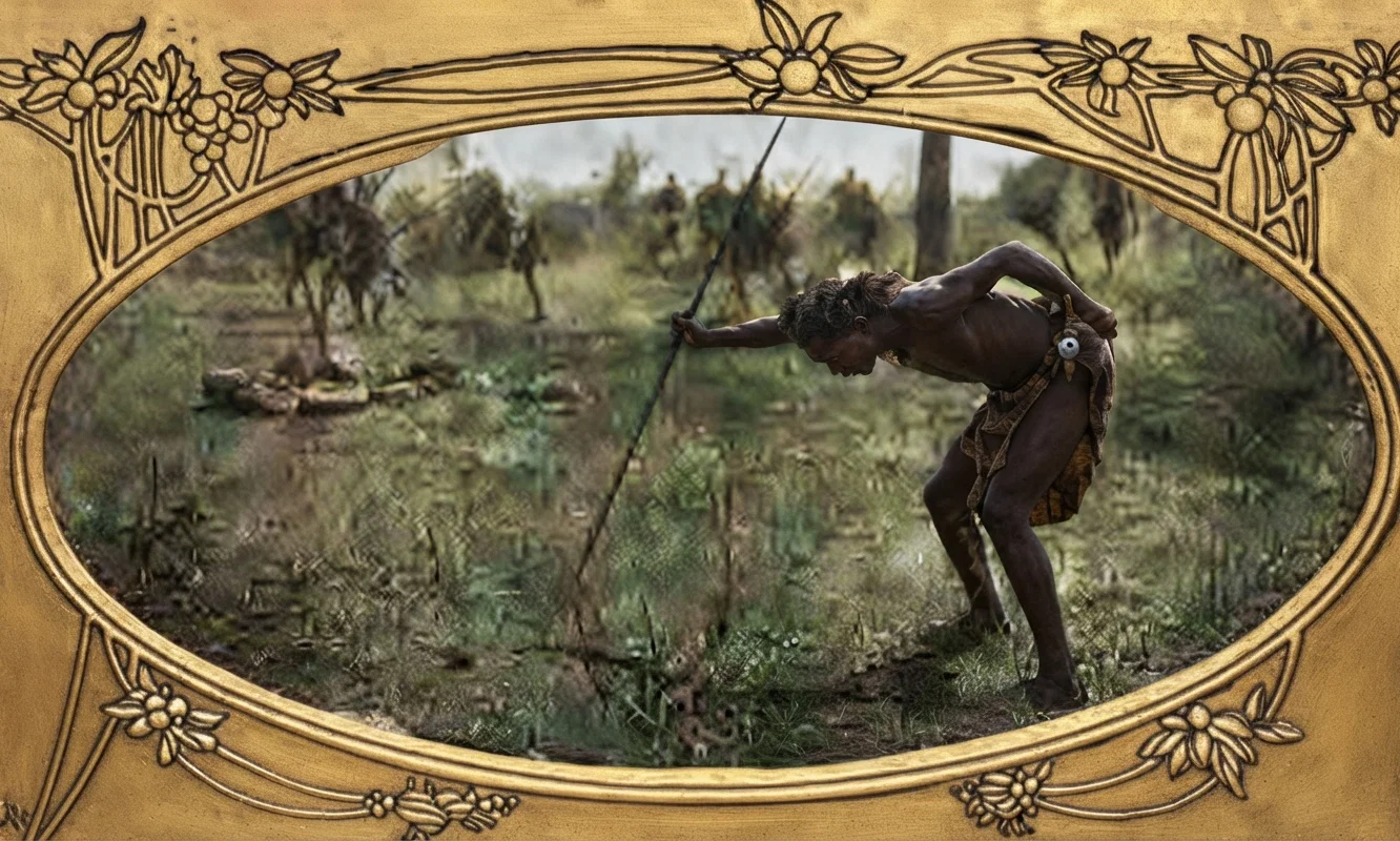 H. M. SPARROW AFRICAN NATIVES STABBING THE SPIRITS, AS DESCRIBED BY MRS. ANDERSON