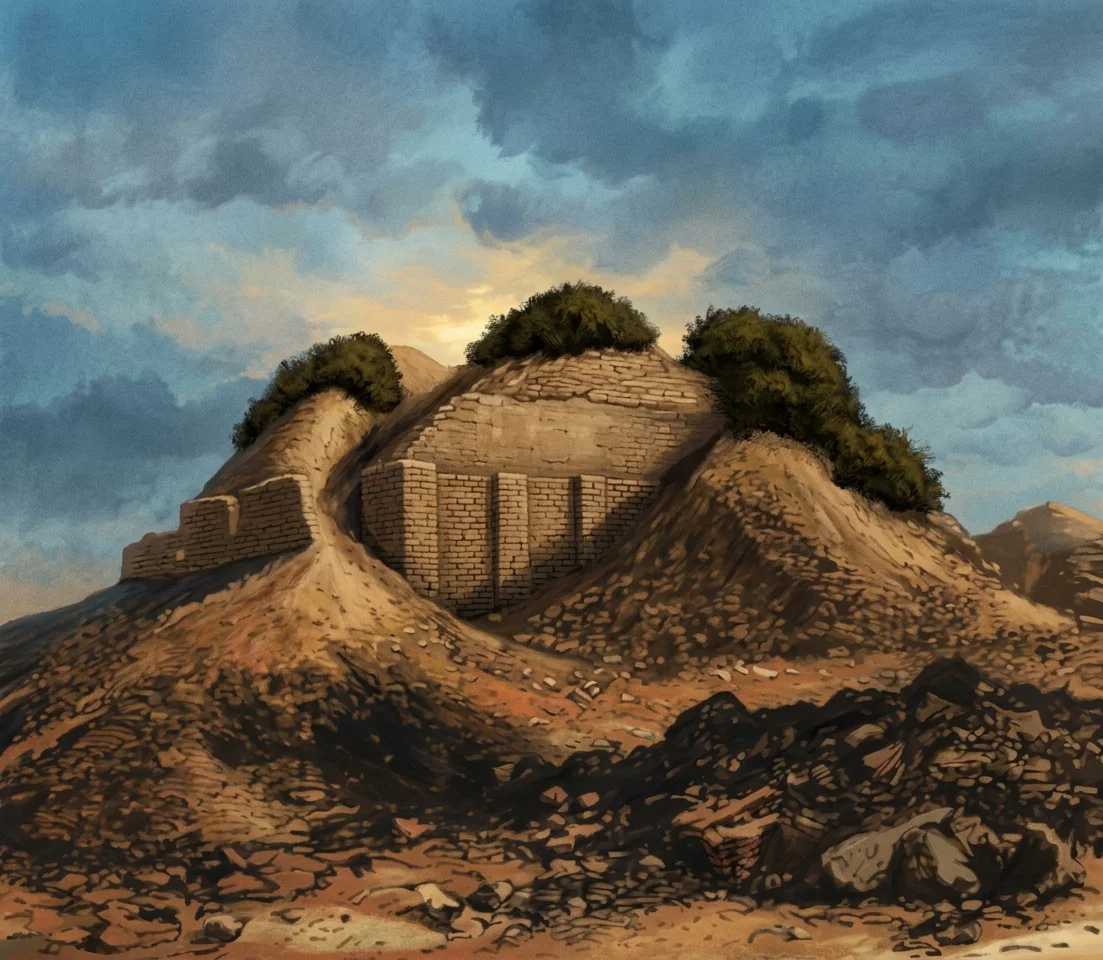 Ruins of Mugheir, the Ancient Ur of the Chaldees, where Abraham was probably born.