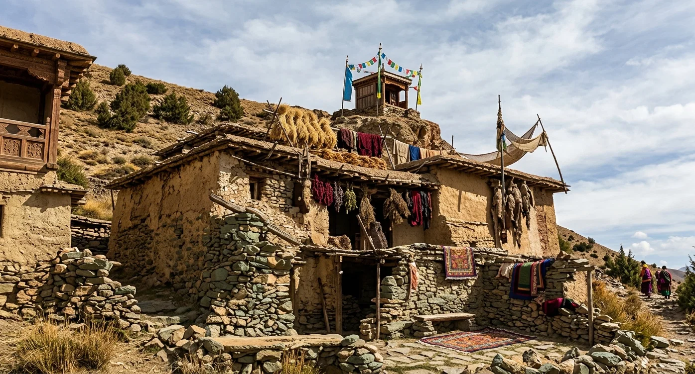 A House at Sere Sounds, Tibet.