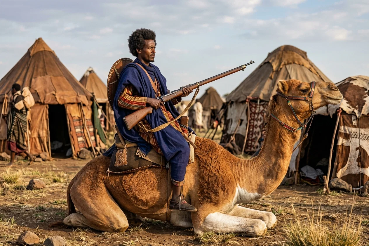 AN ABYSSINIAN SOLDIER
