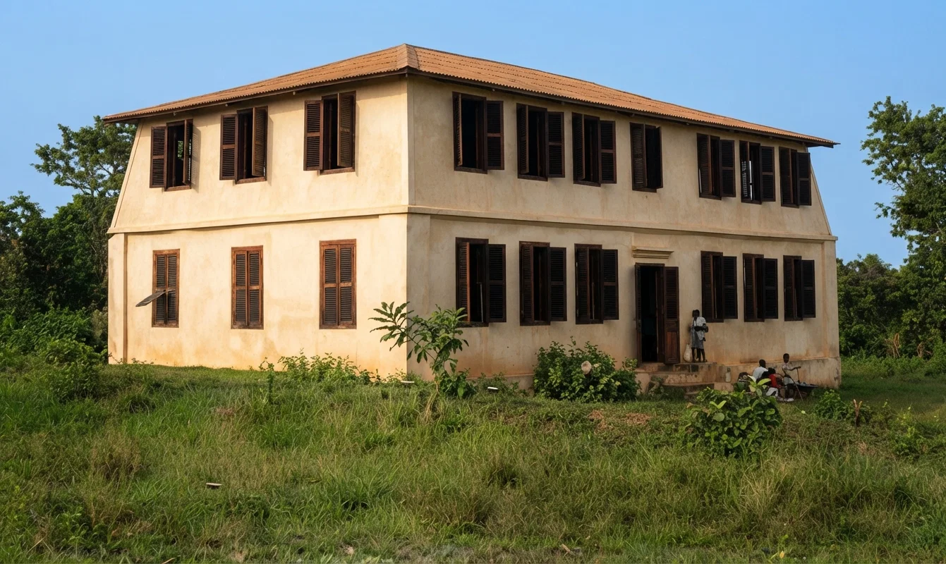 WATERLOO SCHOOL BUILDING, SIERRA LEONE, WEST AFRICA