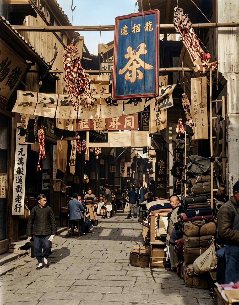 A STREET IN A CHINESE CITY (Article, page 15)