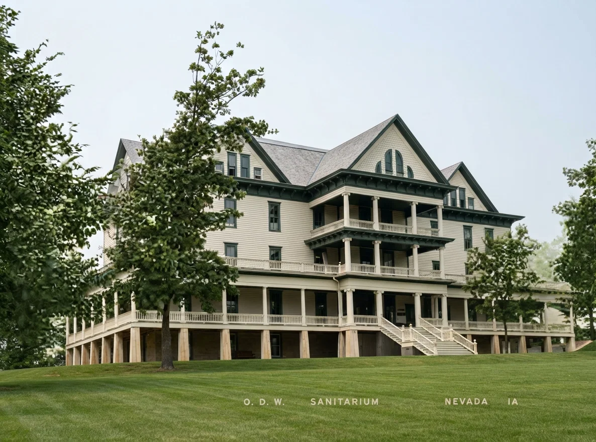 O. D. W. SANITARIUM, NEVADA, IA.