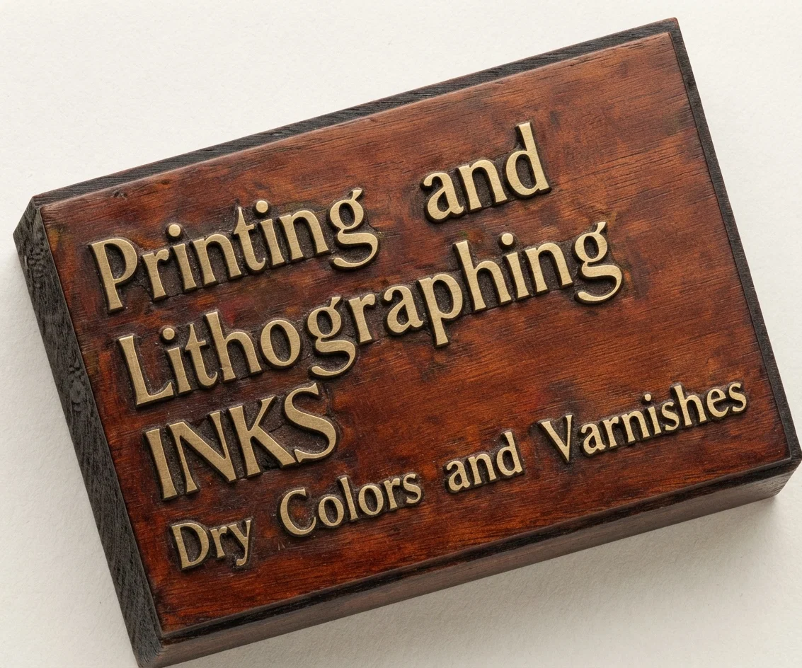 Printing and Lithographing INKS Dry Colors and Varnishes