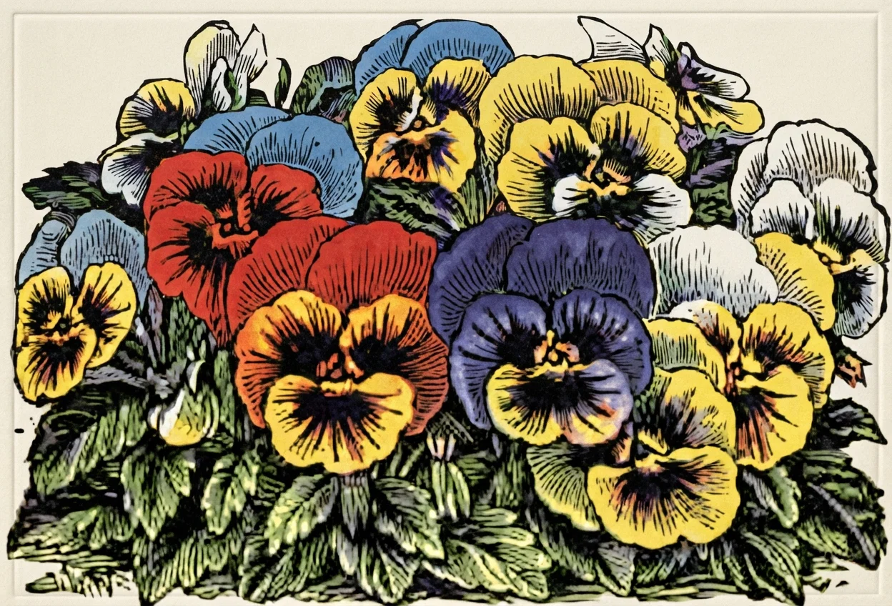 Pansies are best planted as seedlings raised