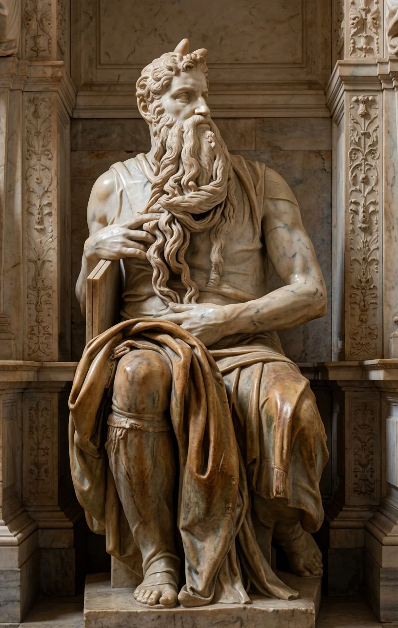 STATUE OF MOSES BY MICHAEL ANGELO