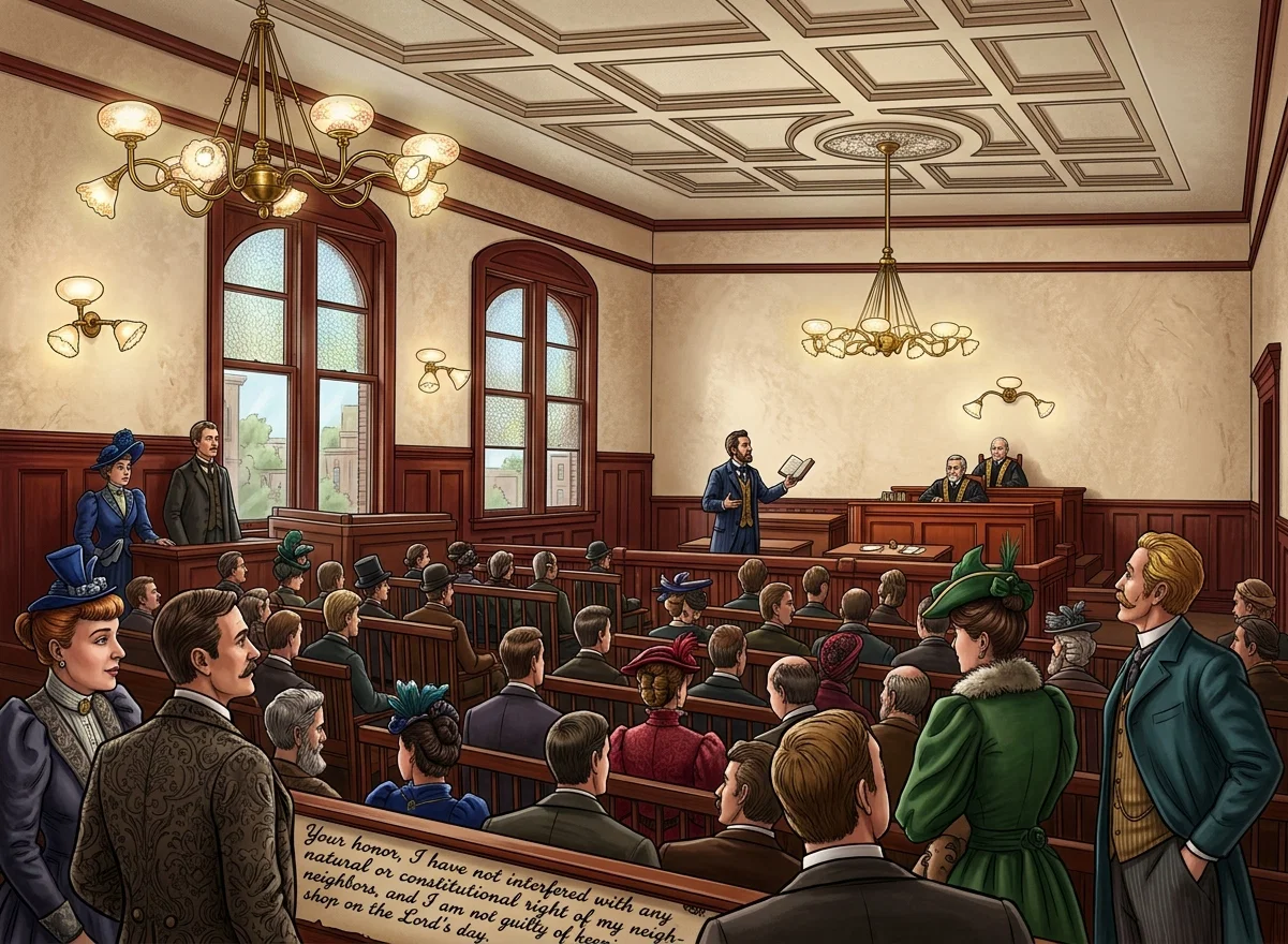 W. T. Gibson pleading his case.